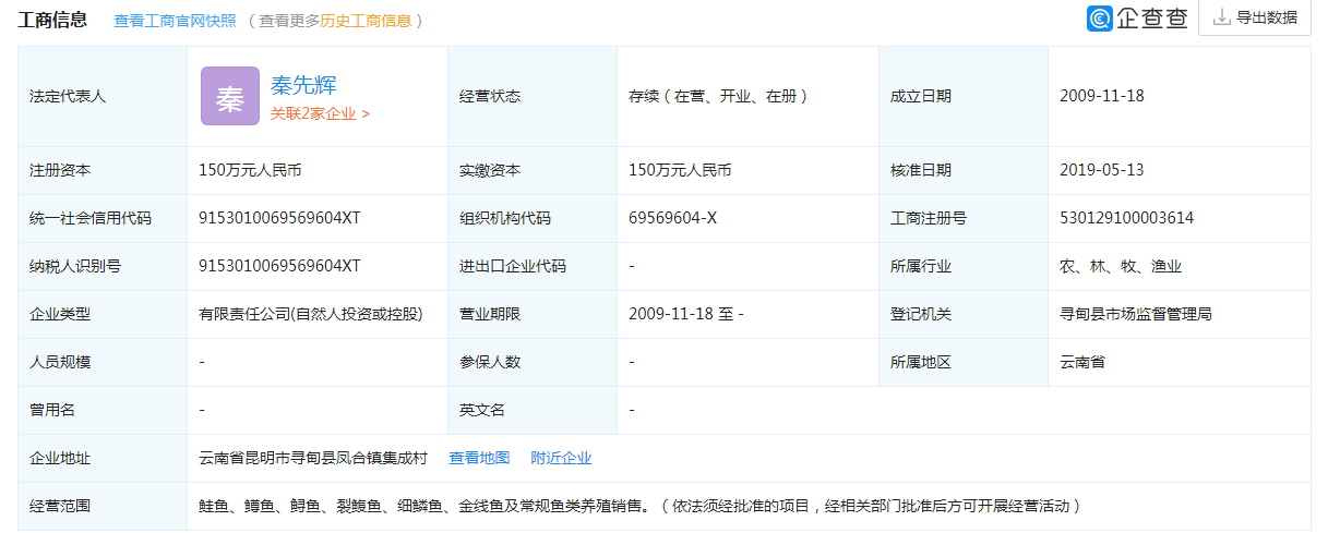 云南鳳泓漁業(yè)有限公司